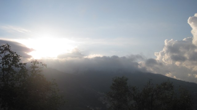 Dawn over the valley - our first day of home ownership!