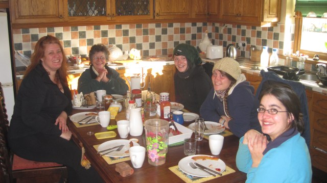 around the breakfast table