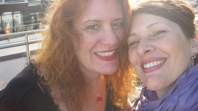 Laura and Steffanie back in our city camouflage